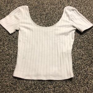 Ribbed crop top